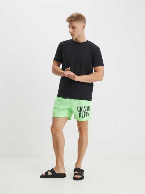 Мужские купальные шорты CALVIN KLEIN MEDIUM DRAWSTRING, Артикул KM0KM00794, светло-зеленый | 4315316. Ракурс 2 Мужские купальные шорты CALVIN KLEIN MEDIUM DRAWSTRING, Артикул KM0KM00794, светло-зеленый | 4315316. Ракурс 2