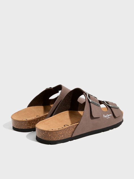 Мужские шлепанцы PEPE JEANS BIO M DOUBLE CHICAGO, Артикул PMS90110, коричневый | 4315385. Ракурс 5