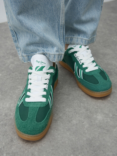 Мужские кеды PEPE JEANS BALL FUN M, Артикул PMS00040, зеленый | 4315445. Ракурс 6