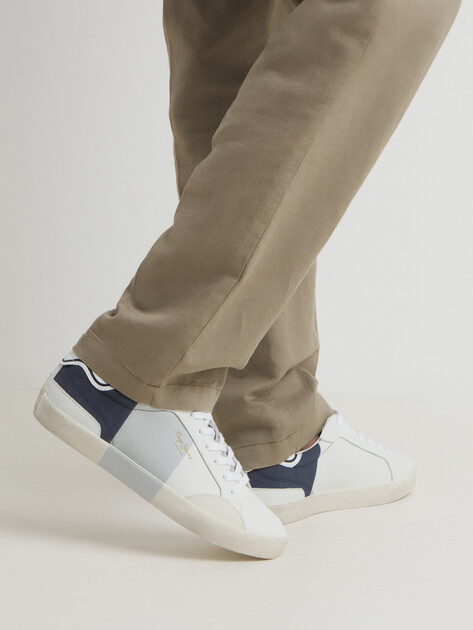 Мужские кеды PEPE JEANS LANE PRINT M, Артикул PMS31079, белый | 4315591. Ракурс 2