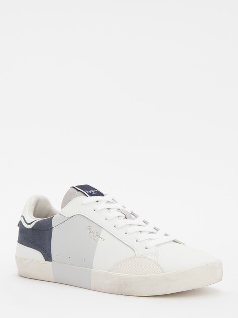 Мужские кеды PEPE JEANS LANE PRINT M, Артикул PMS31079, белый | 4315591. Ракурс 3