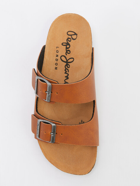 Женские шлепанцы PEPE JEANS OBAN CLASSIC 1 W, Артикул PLS90637, светло-коричневый | 4315608. Ракурс 5