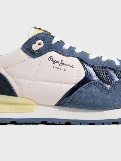 Женские кроссовки PEPE JEANS BRIT CAMP W, Артикул PLS40038, синий | 4315857. Ракурс 3