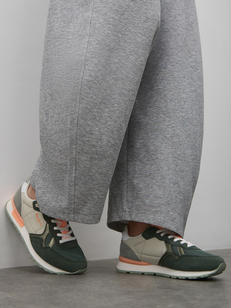 Женские кроссовки PEPE JEANS BRIT CAMP W, Артикул PLS40038, зеленый | 4315864. Ракурс 6