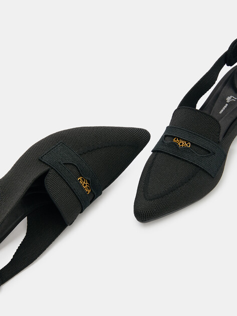 Женские туфли с открытой пяткой (слингбэк) TENDANCE, Артикул AF24P19-1, черный | 4316056. Ракурс 6