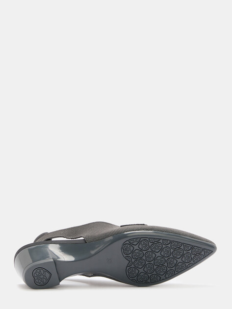 Женские туфли с открытой пяткой (слингбэк) TENDANCE, Артикул AF24P19-1, антрацитовый | 4316085. Ракурс 4