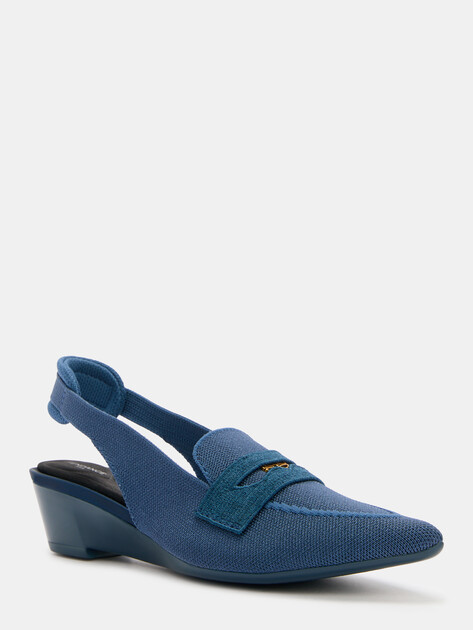 Женские туфли с открытой пяткой (слингбэк) TENDANCE, Артикул AF24P19-1, синий | 4316102. Ракурс 3