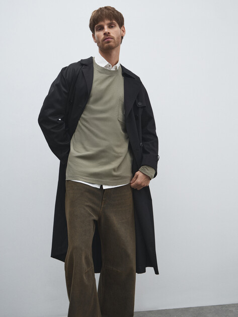 Мужской лонгслив PEPE JEANS PAUL, Артикул PM509772, зеленый | 4316298. Ракурс 5 Мужской лонгслив PEPE JEANS PAUL, Артикул PM509772, зеленый | 4316298. Ракурс 5