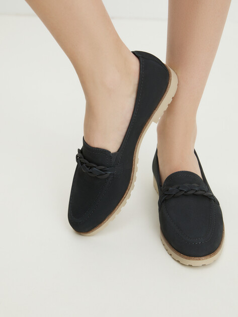 Женские лоферы TAMARIS CAREEN, Артикул 1-1-24200-42, темно-синий | 4318343. Ракурс 2