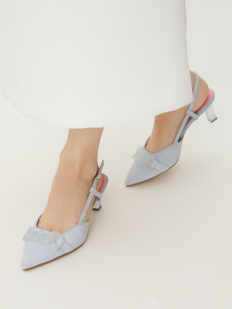 Женские туфли с открытой пяткой (слинг-бэк) TAMARIS ANGATHA, Артикул 1-1-29635-44, серо-голубой | 4318986. Ракурс 2 Женские туфли с открытой пяткой (слинг-бэк) TAMARIS ANGATHA, Артикул 1-1-29635-44, серо-голубой | 4318986. Ракурс 2