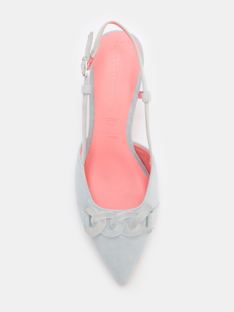 Женские туфли с открытой пяткой (слинг-бэк) TAMARIS ANGATHA, Артикул 1-1-29635-44, серо-голубой | 4318986. Ракурс 5 Женские туфли с открытой пяткой (слинг-бэк) TAMARIS ANGATHA, Артикул 1-1-29635-44, серо-голубой | 4318986. Ракурс 5