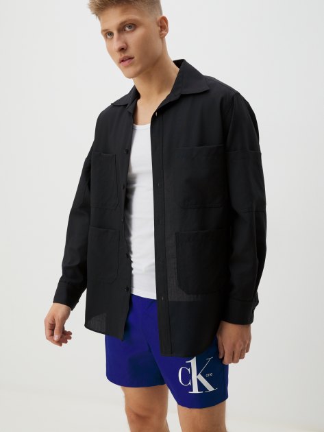 Мужские купальные шорты CALVIN KLEIN MEDIUM DRAWSTRING, Артикул KM0KM00708, синий | 4319311. Ракурс 5