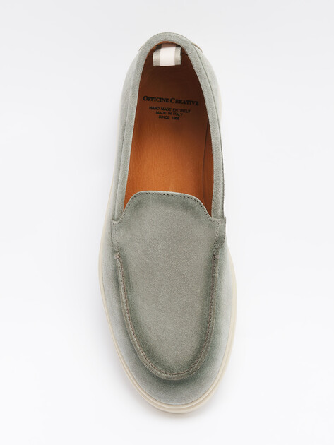 Женские лоферы OFFICINE CREATIVE, Артикул BONES/101, серо-зеленый | 4323045. Ракурс 5