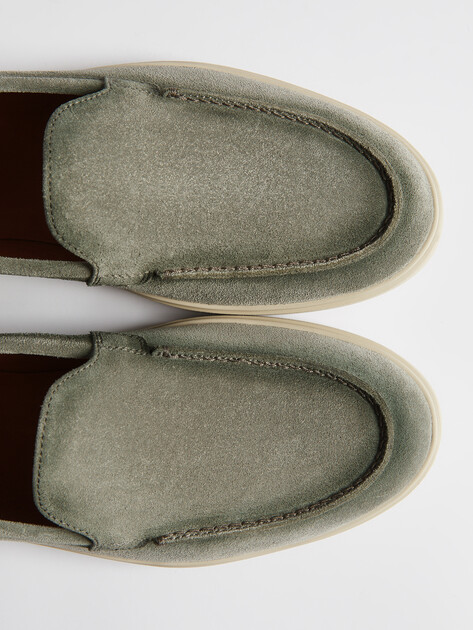 Женские лоферы OFFICINE CREATIVE, Артикул BONES/101, серо-зеленый | 4323045. Ракурс 6