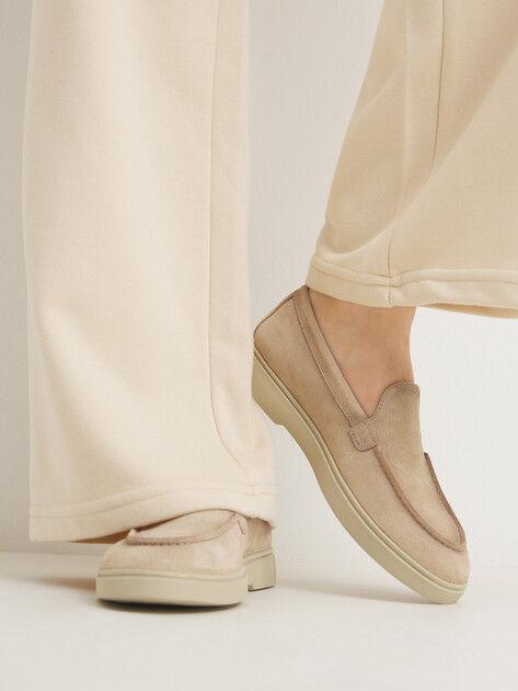 Женские лоферы OFFICINE CREATIVE, Артикул BONES/101, пыльно-бежевый | 4323101. Ракурс 2