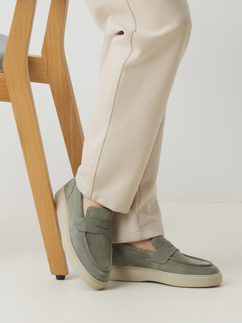 Женские лоферы OFFICINE CREATIVE, Артикул FRAME/101, фисташковый | 4323342. Ракурс 2