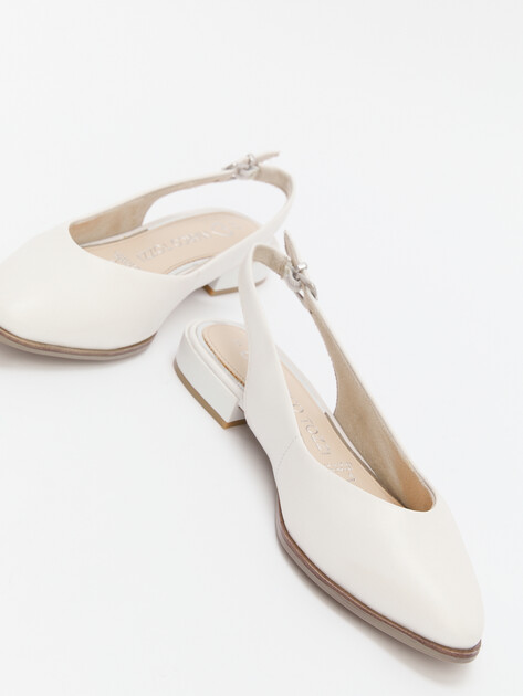 Женские туфли с открытой пяткой (слинг-бэк) MARCO TOZZI ZANNA, Артикул 2-2-29408-42, белый | 4326967. Ракурс 6