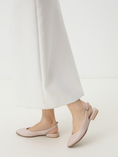 Женские туфли с открытой пяткой (слинг-бэк) MARCO TOZZI ZANNA, Артикул 2-2-29408-42, бежево-розовый | 4326975. Ракурс 2