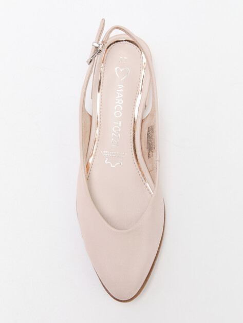 Женские туфли с открытой пяткой (слинг-бэк) MARCO TOZZI ZANNA, Артикул 2-2-29408-42, бежево-розовый | 4326975. Ракурс 5