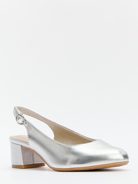 Женские туфли с открытой пяткой (слингбэк) TAMARIS COMFORT MEWE, Артикул 8-8-89500-44, серебряный | 4327430. Ракурс 3