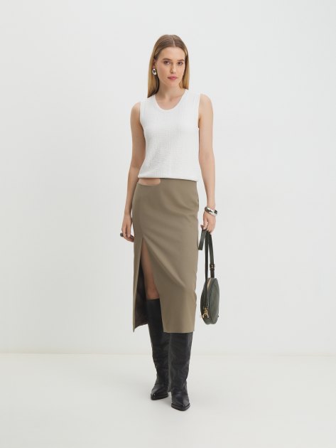 Топ MAISON DAVID, Артикул BM809, молочно-белый | 4327786. Ракурс 2 Топ MAISON DAVID, Артикул BM809, молочно-белый | 4327786. Ракурс 2