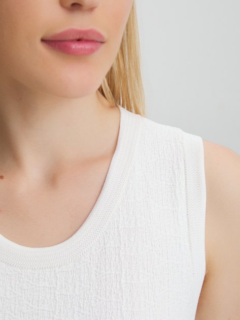 Топ MAISON DAVID, Артикул BM809, молочно-белый | 4327786. Ракурс 3 Топ MAISON DAVID, Артикул BM809, молочно-белый | 4327786. Ракурс 3
