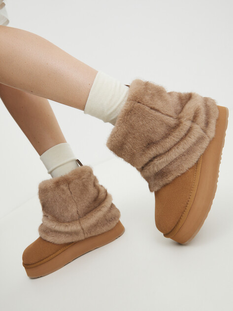 Женские угги TENDANCE, Артикул YS-38168D-67, светло-коричневый | 4328070. Ракурс 2