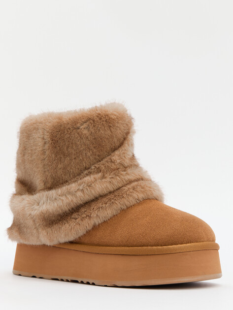Женские угги TENDANCE, Артикул YS-38168D-67, светло-коричневый | 4328070. Ракурс 3