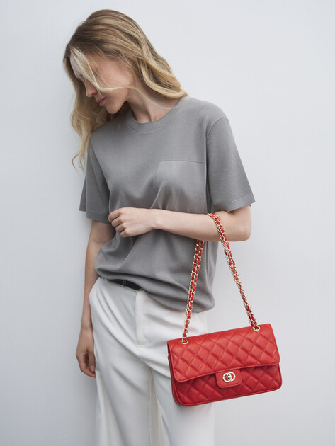 Женская сумка  TENDANCE, Артикул MRH24-313M, оранжевый | 4328407. Ракурс 5