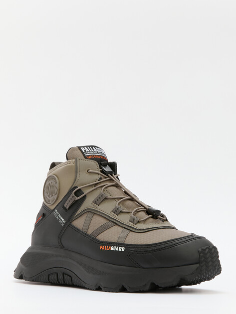 Мужские высокие кроссовки PALLADIUM THUNDER MID PRTCT WP+, Артикул 74394, серовато-бежевый | 4328535. Ракурс 3 Мужские высокие кроссовки PALLADIUM THUNDER MID PRTCT WP+, Артикул 74394, серовато-бежевый | 4328535. Ракурс 3