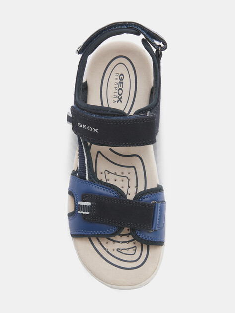 Детские сандалии GEOX J SANDAL ALBEN BOY, Артикул J35AVA, синий | 4328759. Ракурс 4