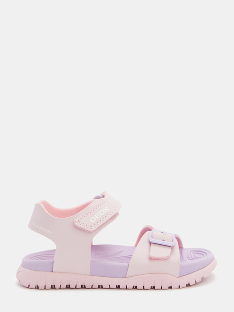 Детские сандалии GEOX J SANDAL FUSBETTO GI, Артикул J35HQA, светло-розовый | 4328804. Ракурс 2 Детские сандалии GEOX J SANDAL FUSBETTO GI, Артикул J35HQA, светло-розовый | 4328804. Ракурс 2