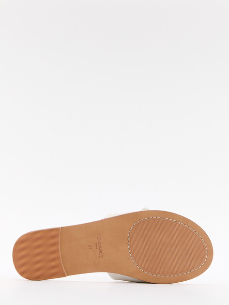 Женские шлепанцы TENDANCE, Артикул YS-48069L-1, белый | 4331172. Ракурс 4 Женские шлепанцы TENDANCE, Артикул YS-48069L-1, белый | 4331172. Ракурс 4