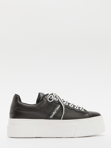 Женские кеды SEE by CHLOE ESSIE SNEAKERS, Артикул SB43065A, черный | 4334378. Ракурс 3 Женские кеды SEE by CHLOE ESSIE SNEAKERS, Артикул SB43065A, черный | 4334378. Ракурс 3