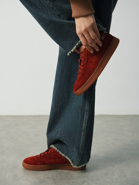 Женские кеды MAISON DAVID, Артикул TM3075F-32, вишневый | 4335277. Ракурс 6