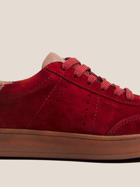 Женские кеды MAISON DAVID, Артикул TM3075F-32, вишневый | 4335277. Ракурс 3