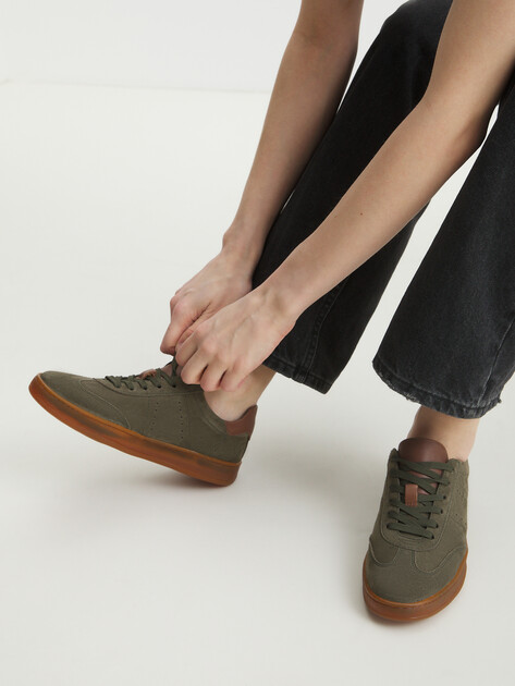 Женские кеды MAISON DAVID, Артикул TM3075F-32, серо-зеленый | 4335347. Ракурс 2 Женские кеды MAISON DAVID, Артикул TM3075F-32, серо-зеленый | 4335347. Ракурс 2