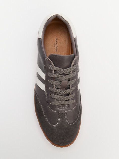 Мужские кеды MAISON DAVID, Артикул TM3238T-27, серо-фиолетовый | 4336690. Ракурс 5