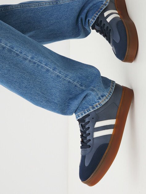 Мужские Кеды Maison david TM3079D-15 серо-синий