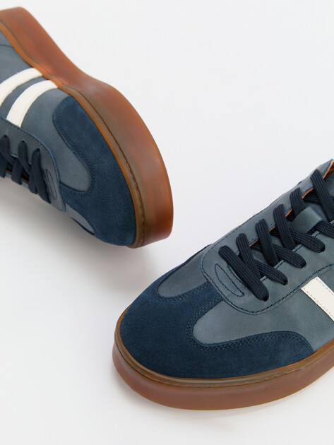 Мужские Кеды Maison david TM3079D-15 серо-синий