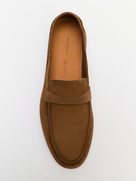 Мужские Лоферы Maison david TM3268D-5 зеленовато-коричневый