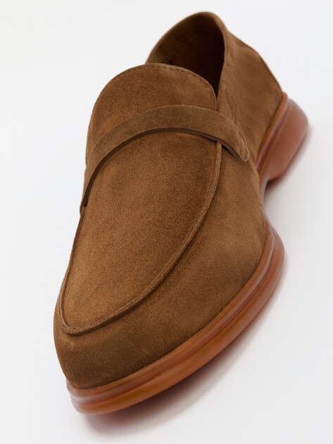 Мужские Лоферы Maison david TM3268D-5 зеленовато-коричневый