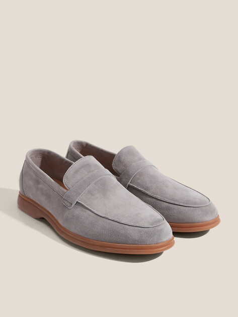 Мужские Лоферы Maison david TM3268D-5 коричнево-серый