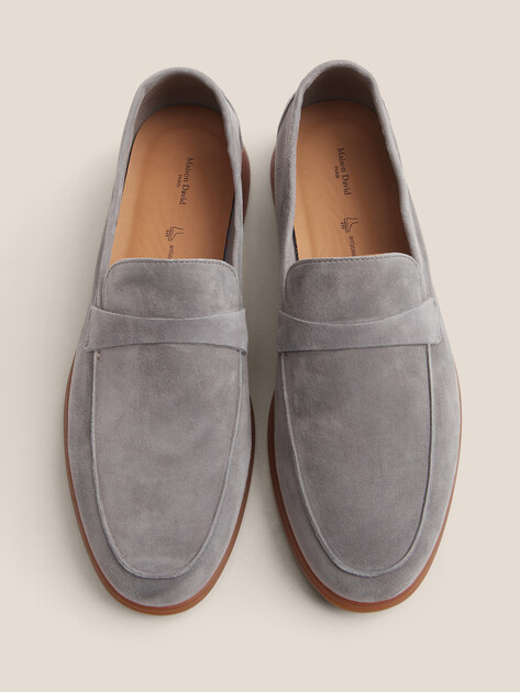 Мужские Лоферы Maison david TM3268D-5 коричнево-серый