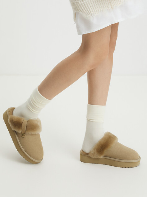 Женские шлепанцы TENDANCE, Артикул YS-48013L-2, зеленовато-бежевый | 4337908. Ракурс 2