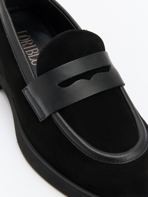 Женские лоферы LORIBLU, Артикул 6LS140, черный | 4338880. Ракурс 6