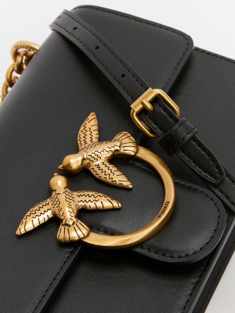 Кросс-боди PINKO Mini Love Bag One Simply, Артикул 100074, черный | 4341834. Ракурс 4 Кросс-боди PINKO Mini Love Bag One Simply, Артикул 100074, черный | 4341834. Ракурс 4