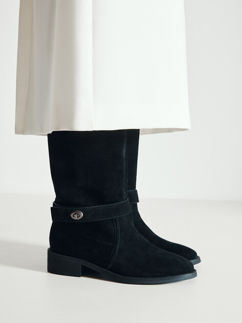 Женские полусапоги TENDANCE, Артикул CLF862K-01, черный | 4349024. Ракурс 2