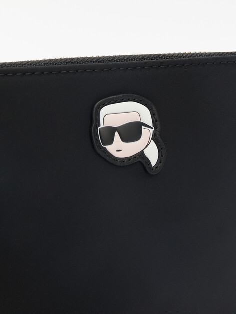 Женская сумка KARL LAGERFELD ikon nylon shoulder pouch, Артикул A1W32038, черный | 4349524. Ракурс 3 Женская сумка KARL LAGERFELD ikon nylon shoulder pouch, Артикул A1W32038, черный | 4349524. Ракурс 3