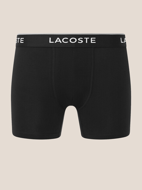 Мужские трусы 3 шт. LACOSTE, Артикул 6H3420, черный | 4349704. Ракурс 2